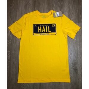NWT Nike Air Jordan Michigan Wolverines Yellow Dri Fit DM2083-728 Men Size SMALL